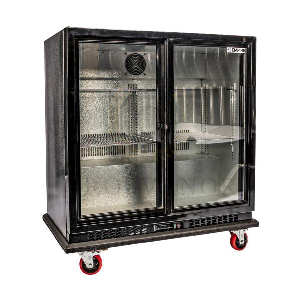 Glass Sliding Door Bar Fridge