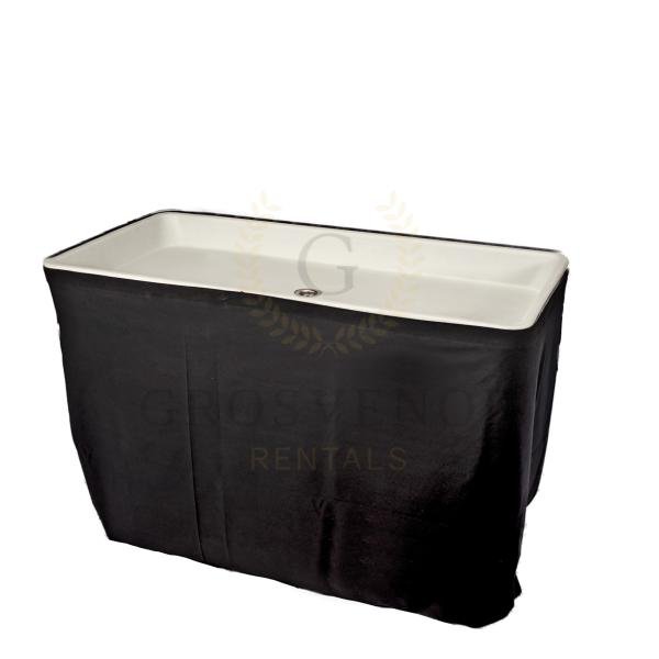 Ice Well Bar Table with black cloth