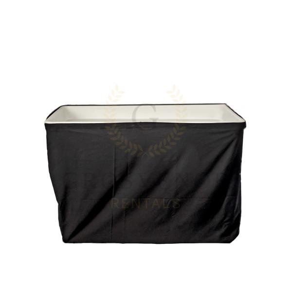 Ice Well Bar Table with black cloth thumbnail