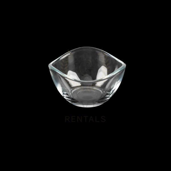 Mini Glass Tapas Dish - Shape 1 (36 per rack)