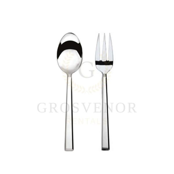 Milky Serving Spoon & Fork