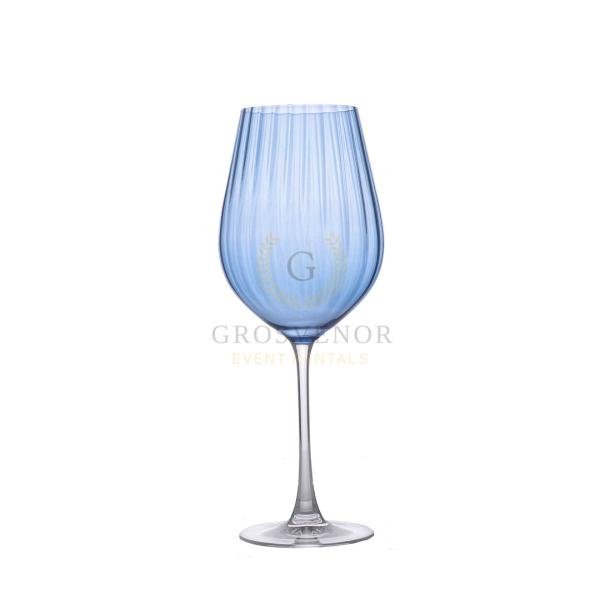 Linea Blue Wine Glass (20 per rack)
